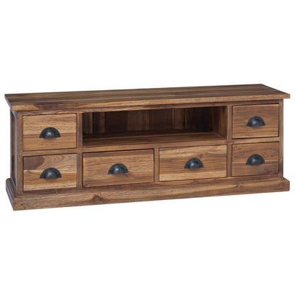 Supporto TV Naturale 110 x 30 x 40 cm Legno di teak solido