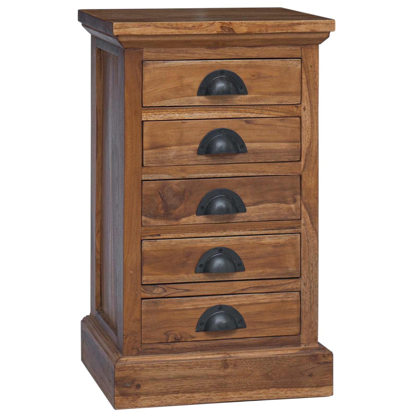 Cassettiera Naturale 35 x 30 x 60 cm Legno di teak solido