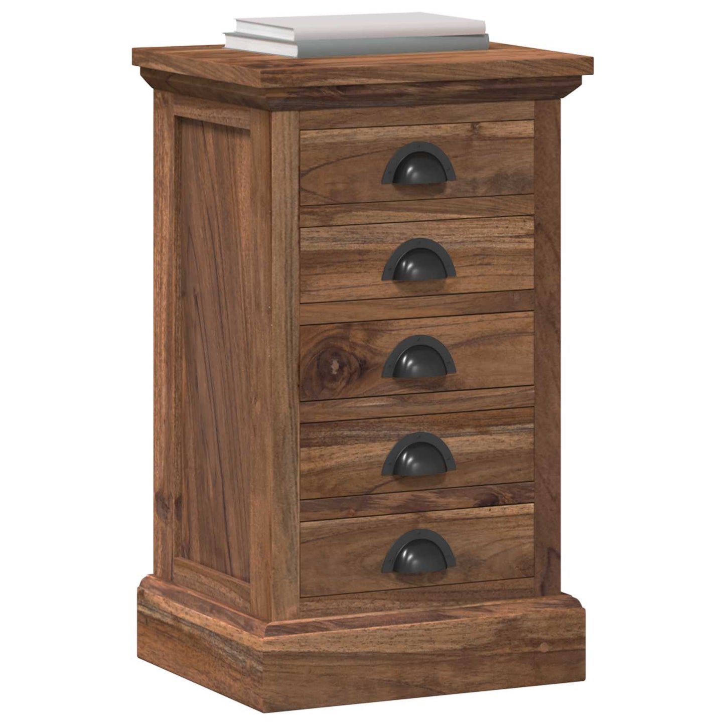 Cassettiera Naturale 35 x 30 x 60 cm Legno di teak solido