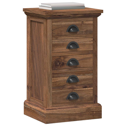 Cassettiera Naturale 35 x 30 x 60 cm Legno di teak solido