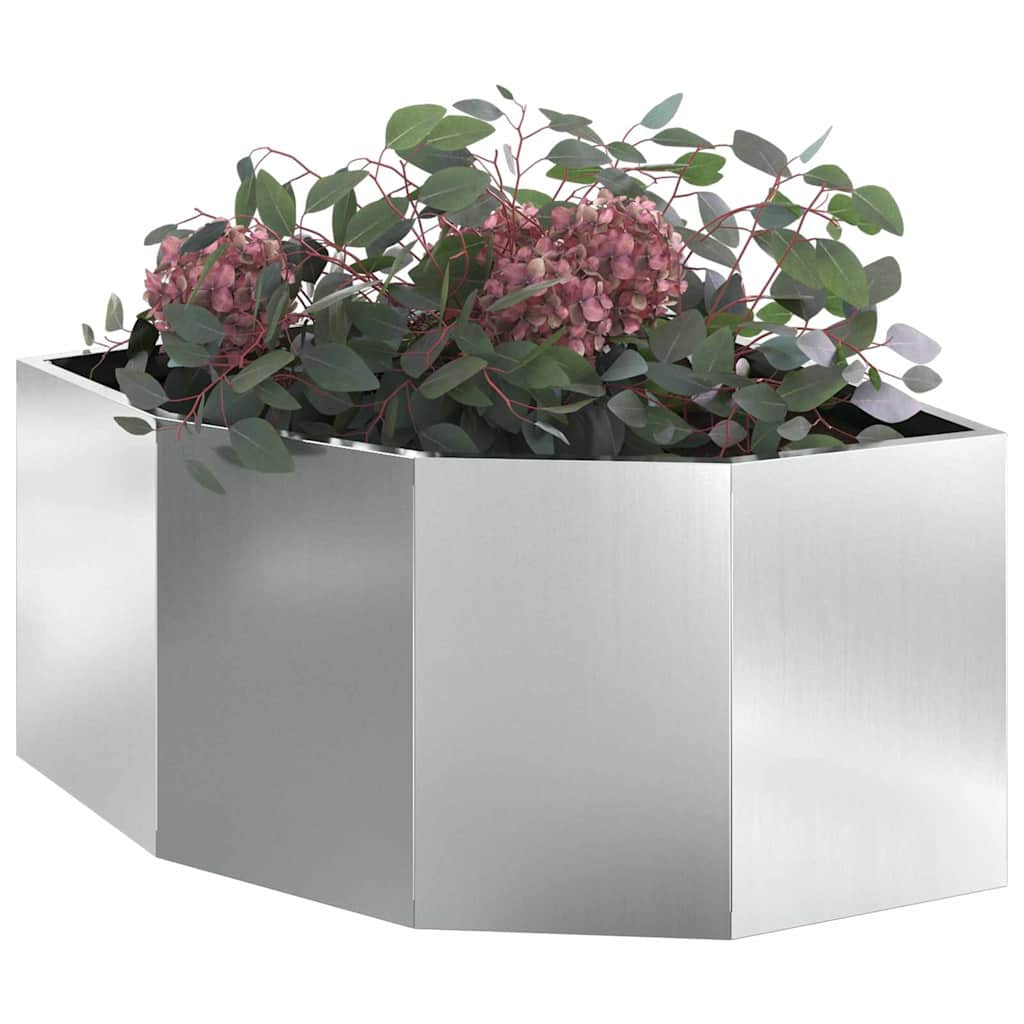 Vaso d'angolo Argento 60 x 60 x 35 cm Acciaio zincato
