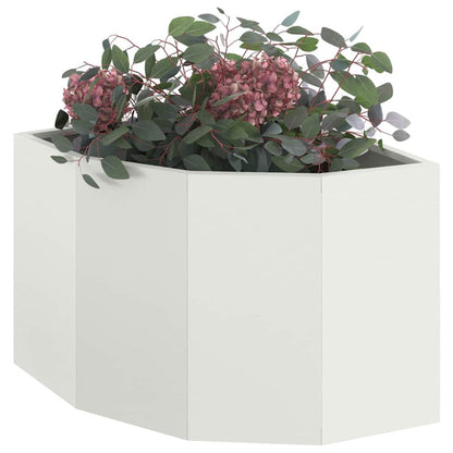 Vaso d'angolo Bianco 45 x 45 x 35 cm Acciaio