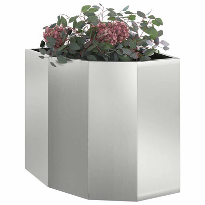 Vaso d'angolo Argento 45 x 45 x 50 cm Acciaio zincato