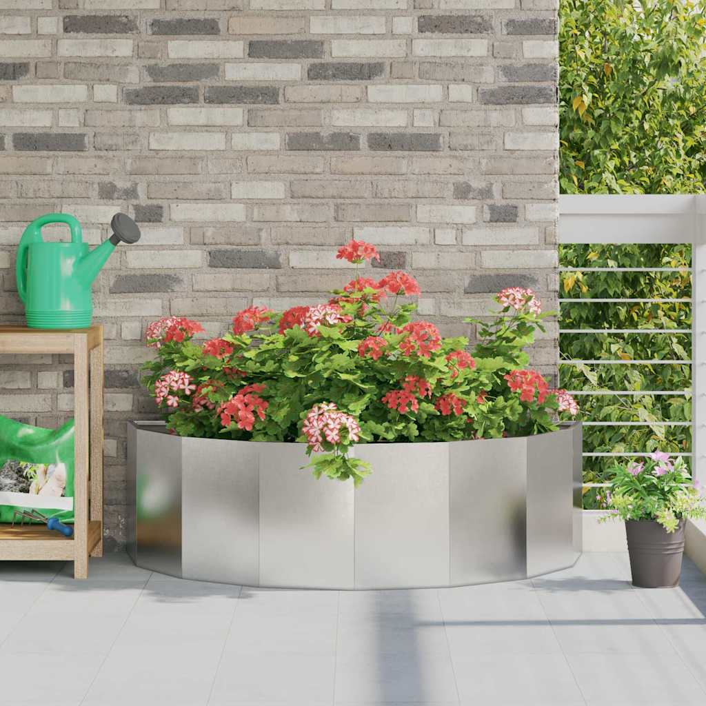 Fioriera Argento 120 x 60 x 35 cm Acciaio inossidabile
