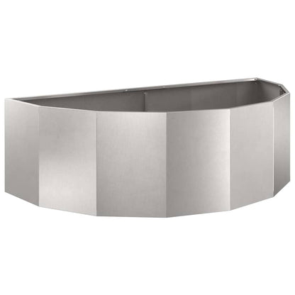 Fioriera Argento 120 x 60 x 35 cm Acciaio inossidabile