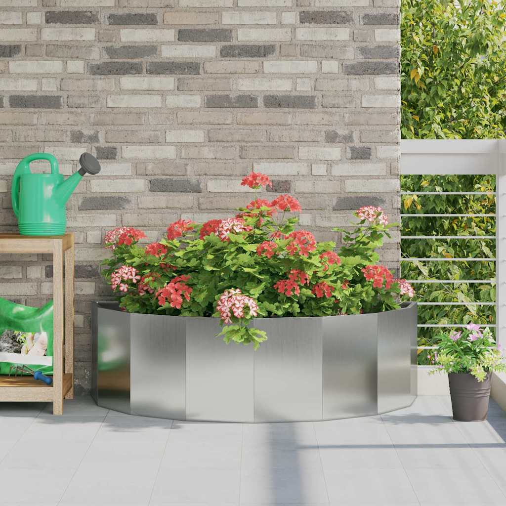 Fioriera Argento 120 x 60 x 35 cm Acciaio zincato