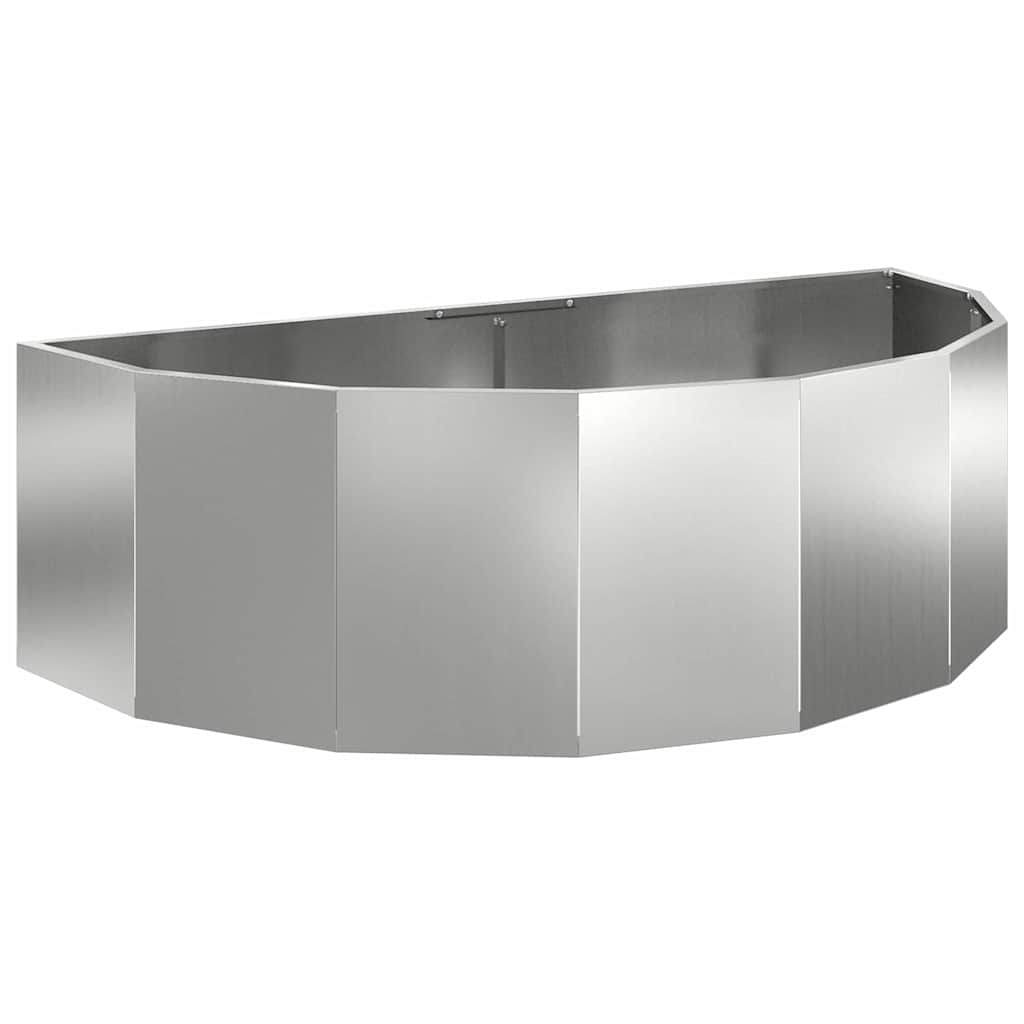 Fioriera Argento 120 x 60 x 35 cm Acciaio zincato