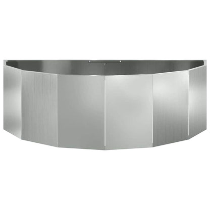 Fioriera Argento 120 x 60 x 35 cm Acciaio zincato