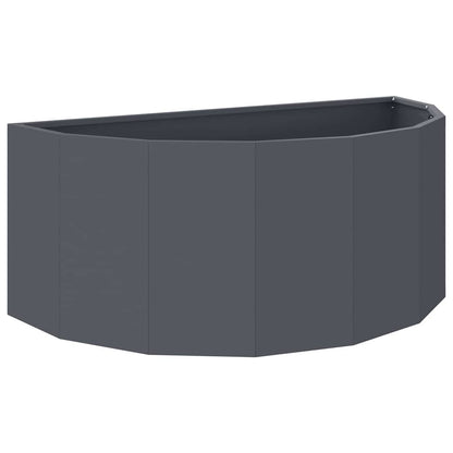 Fioriera Antracite 90 x 45 x 35 cm Acciaio
