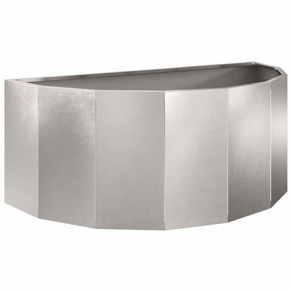 Fioriera Argento 90 x 45 x 35 cm Acciaio inossidabile