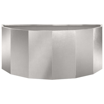 Fioriera Argento 90 x 45 x 35 cm Acciaio inossidabile