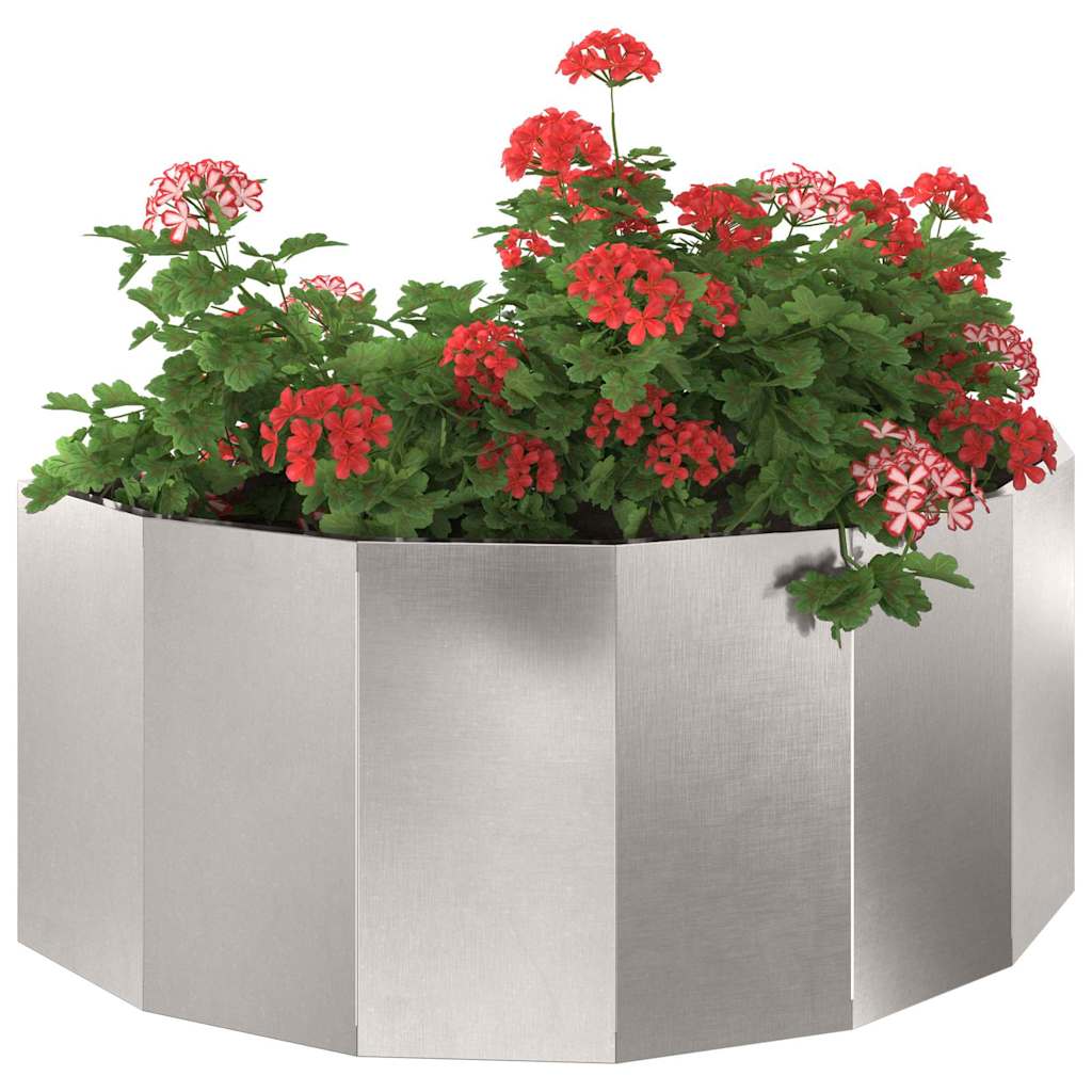 Fioriera Argento 90 x 45 x 35 cm Acciaio inossidabile
