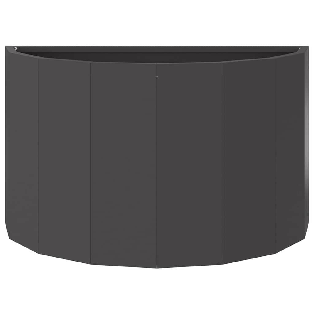 Fioriera Nero 60 x 30 x 35 cm Acciaio