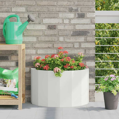 Fioriera Bianco 60 x 30 x 35 cm Acciaio