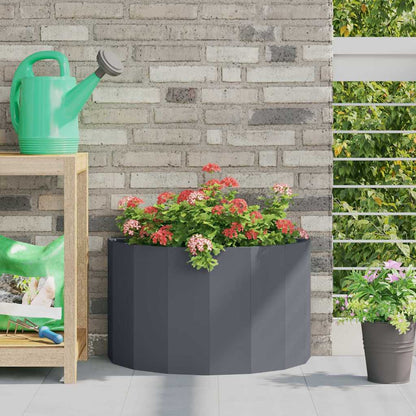 Fioriera Antracite 60 x 30 x 35 cm Acciaio