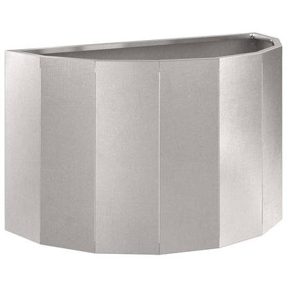 Fioriera Argento 60 x 30 x 35 cm Acciaio inossidabile