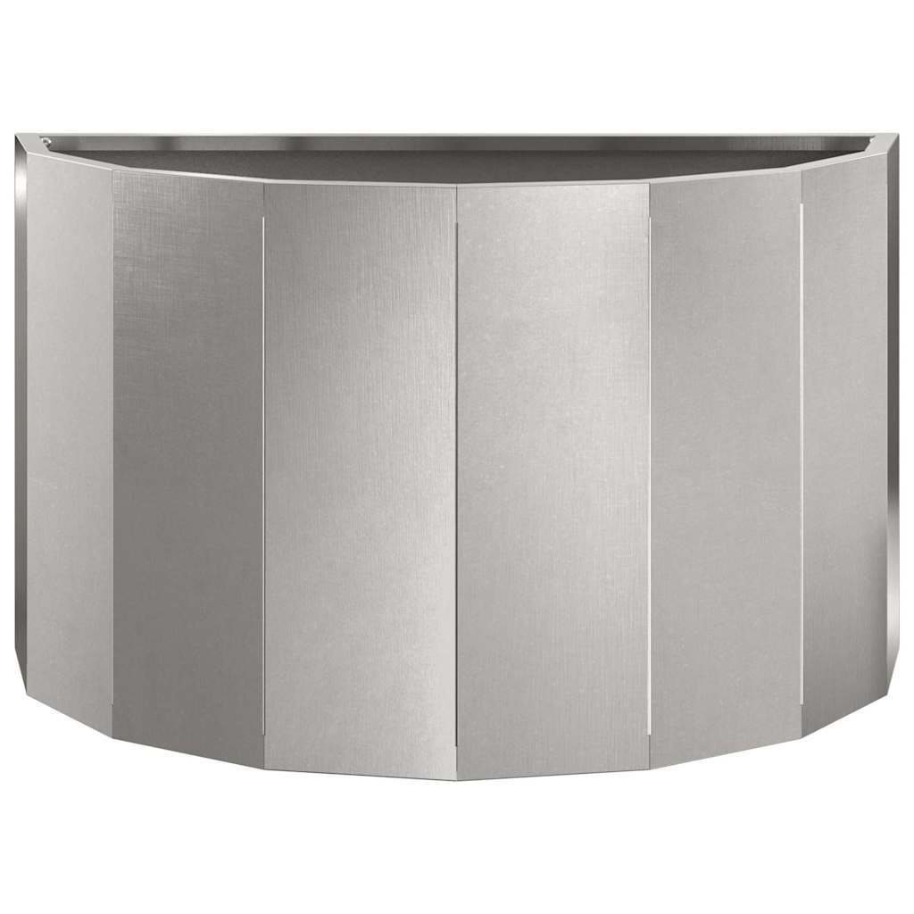 Fioriera Argento 60 x 30 x 35 cm Acciaio inossidabile