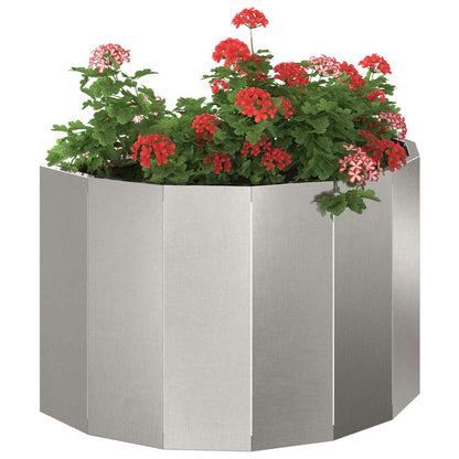 Fioriera Argento 60 x 30 x 35 cm Acciaio inossidabile