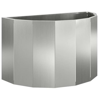 Fioriera Argento 60 x 30 x 35 cm Acciaio zincato