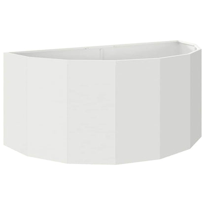 Fioriera Bianco 120 x 60 x 50 cm Acciaio