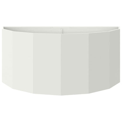 Fioriera Bianco 120 x 60 x 50 cm Acciaio