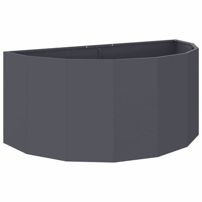 Fioriera Antracite 120 x 60 x 50 cm Acciaio