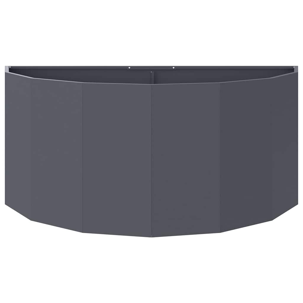Fioriera Antracite 120 x 60 x 50 cm Acciaio