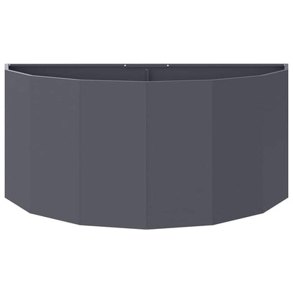 Fioriera Antracite 120 x 60 x 50 cm Acciaio