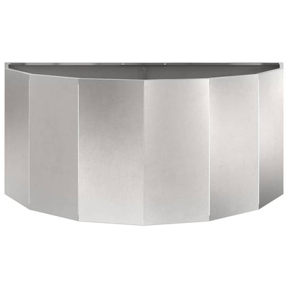 Fioriera Argento 120 x 60 x 50 cm Acciaio inossidabile