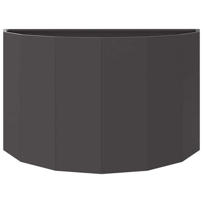 Fioriera Nero 90 x 45 x 50 cm Acciaio