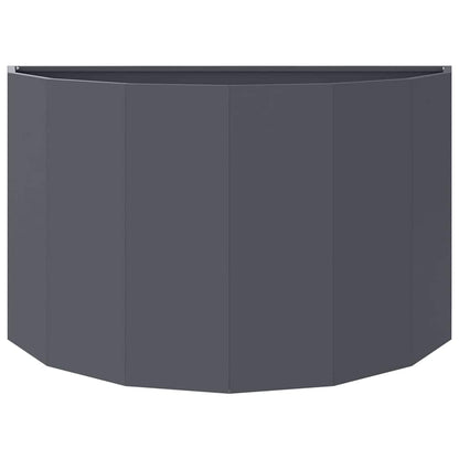 Fioriera Antracite 90 x 45 x 50 cm Acciaio