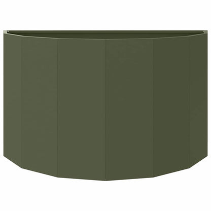 Fioriera Verde oliva 90 x 45 x 50 cm Acciaio