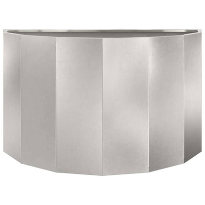 Fioriera Argento 90 x 45 x 50 cm Acciaio inossidabile