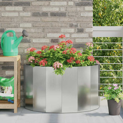 Fioriera Argento 90 x 45 x 50 cm Acciaio zincato