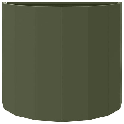 Fioriera Verde oliva 60 x 30 x 50 cm Acciaio