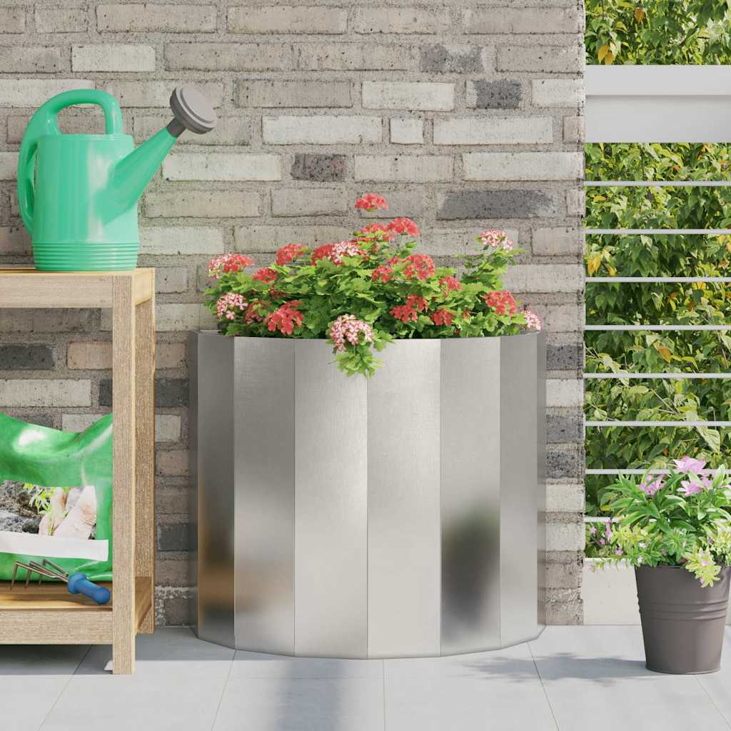 Fioriera Argento 60 x 30 x 50 cm Acciaio inossidabile