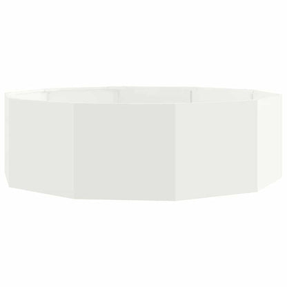 Fioriera Bianco 120 x 120 x 35 cm Acciaio