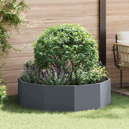 Fioriera Antracite 120 x 120 x 35 cm Acciaio