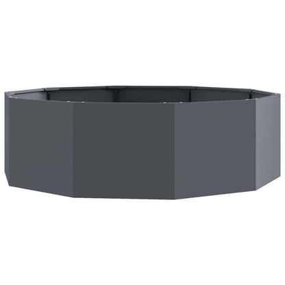 Fioriera Antracite 120 x 120 x 35 cm Acciaio