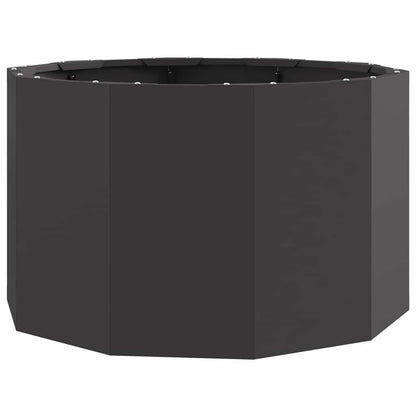 Fioriera Nero 60 x 60 x 35 cm Acciaio
