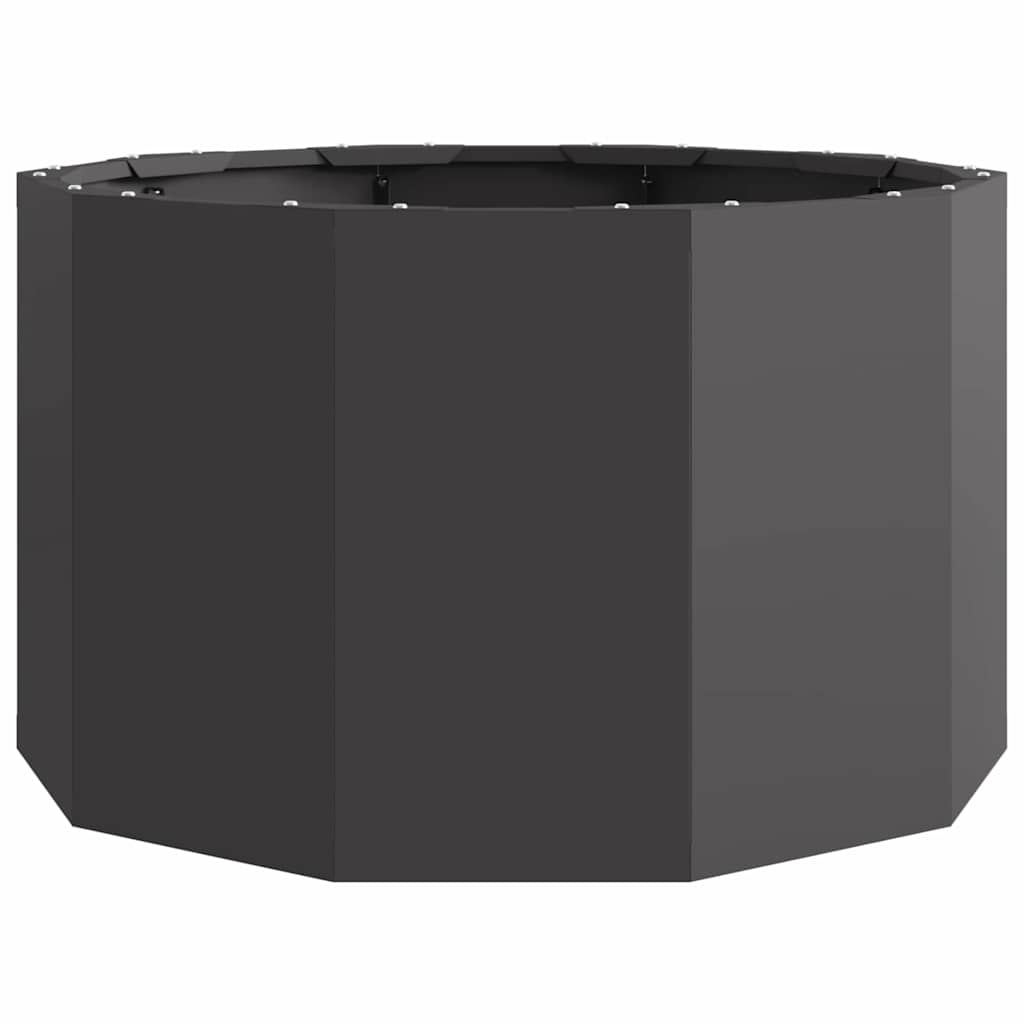 Fioriera Nero 60 x 60 x 35 cm Acciaio