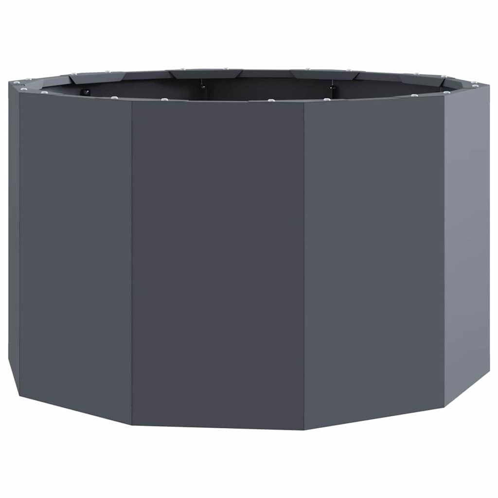 Fioriera Antracite 60 x 60 x 35 cm Acciaio
