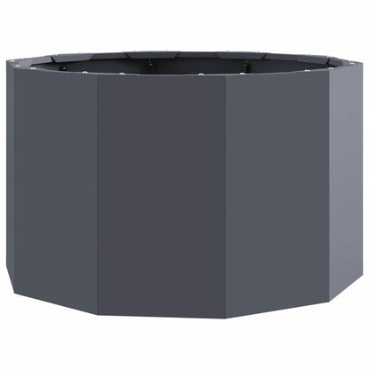 Fioriera Antracite 60 x 60 x 35 cm Acciaio