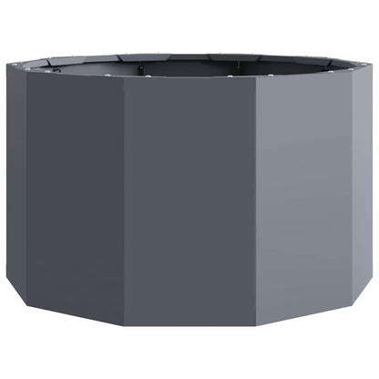 Fioriera Antracite 60 x 60 x 35 cm Acciaio