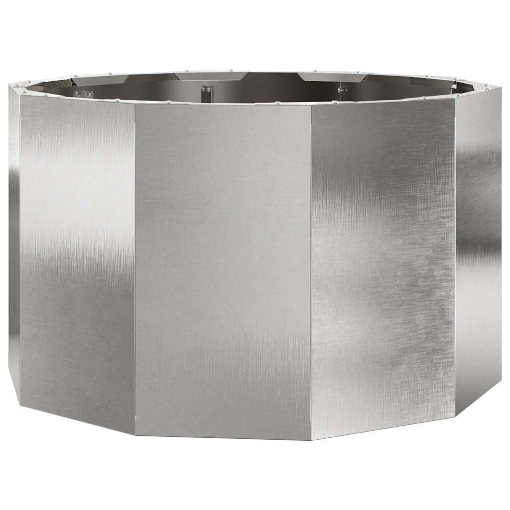Fioriera Argento 60 x 60 x 35 cm Acciaio inossidabile