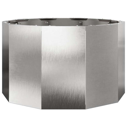 Fioriera Argento 60 x 60 x 35 cm Acciaio inossidabile