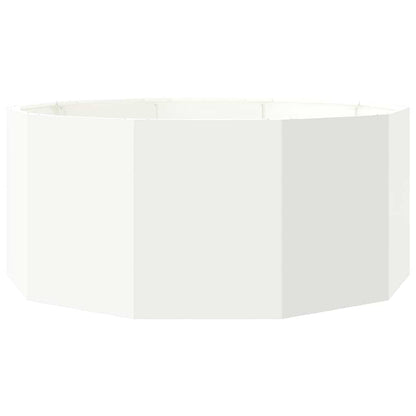Fioriera Bianco 120 x 120 x 50 cm Acciaio