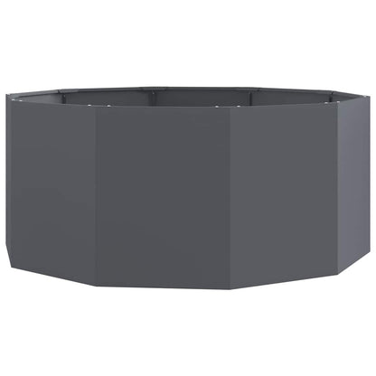 Fioriera Antracite 120 x 120 x 50 cm Acciaio