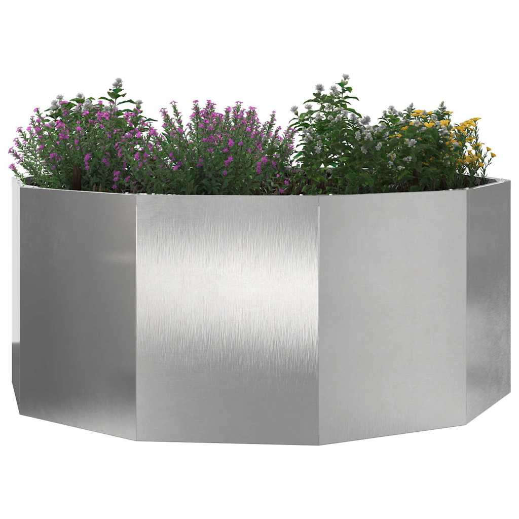 Fioriera Argento 120 x 120 x 50 cm Acciaio inossidabile