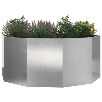 Fioriera Argento 120 x 120 x 50 cm Acciaio inossidabile